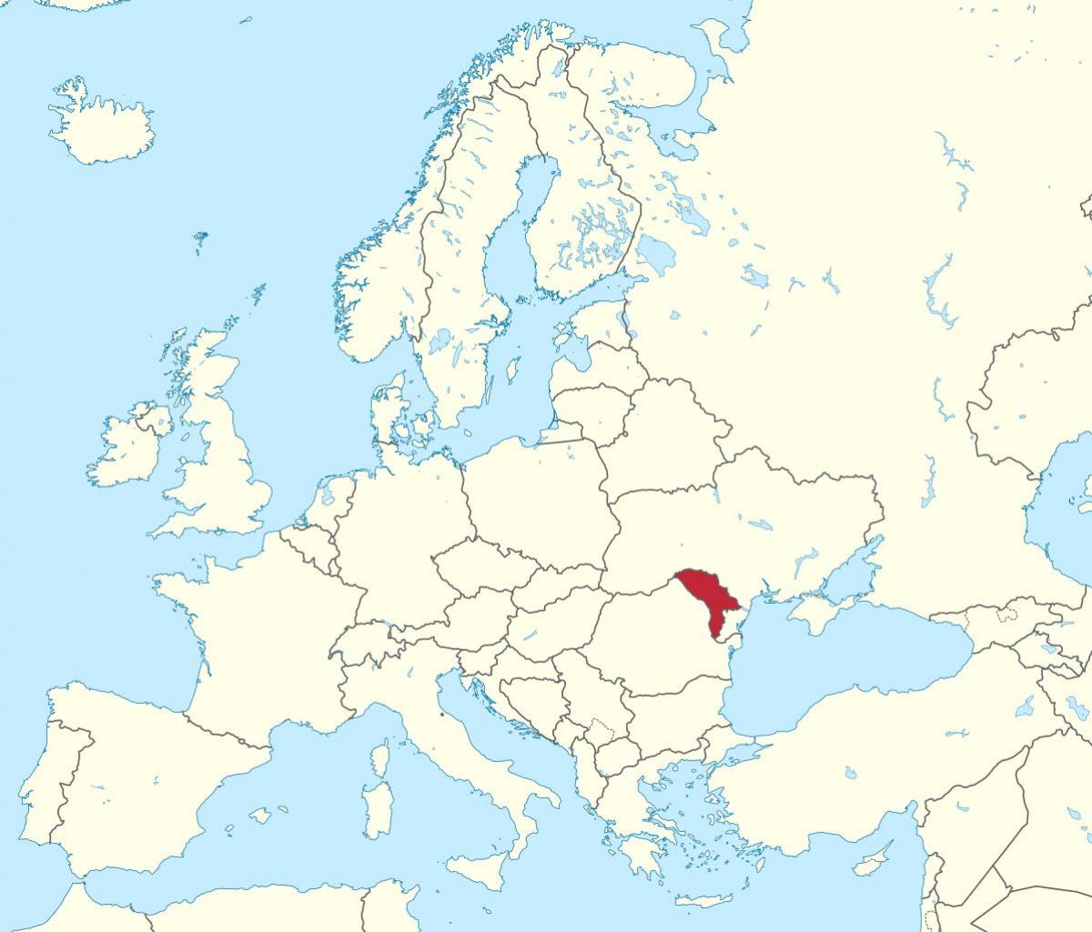 地图摩尔多瓦欧洲