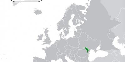 摩尔多瓦在世界地图上的位置